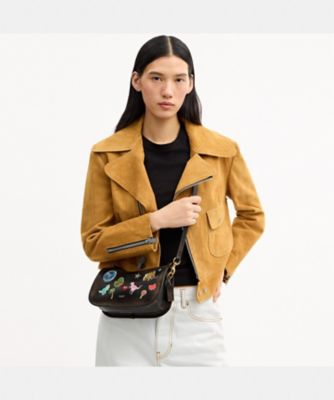 ウェイバリーバッグ・ラブド レザー・ステッカー プリント | COACH